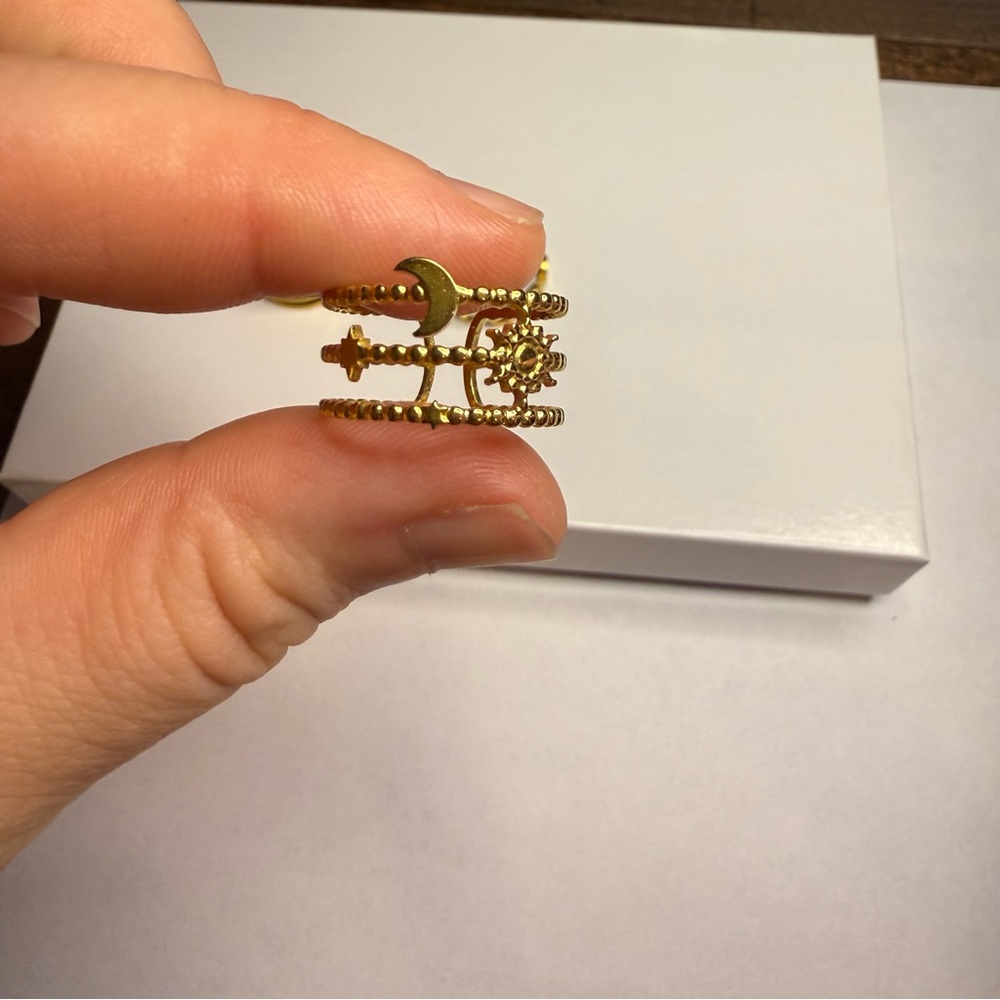 🧩3 for $30 Gold Stacking Ring Set - Picture 5 of 5